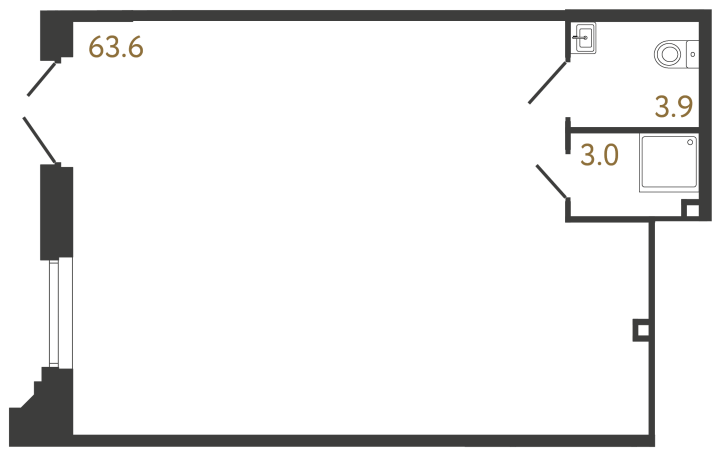 Помещение №72 - 70.5 м²